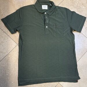 Billy Reid Forest Green Polo Shirt